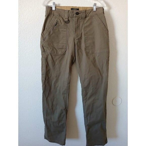 Noble Outfitters Pants Womens 10 Brown Cargo Workwear Utility Outdoor Durable - Picture 2 of 16